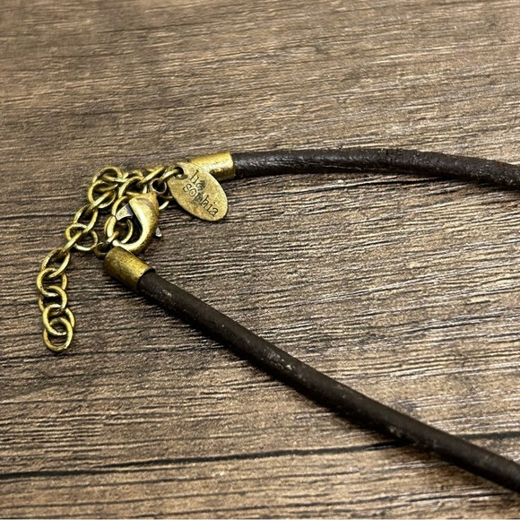 Lia Sophia Bohemian Feather and Wing Pendant Necklace - Picture 2 of 3